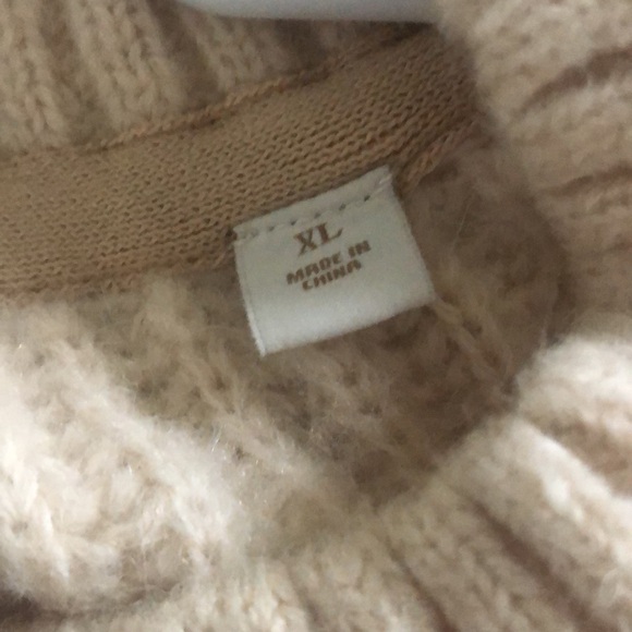 Scotch & Soda Puff Sleeve Ribbed Sweater Wool Alpaca Blend Long Sleeve XL - Picture 8 of 9